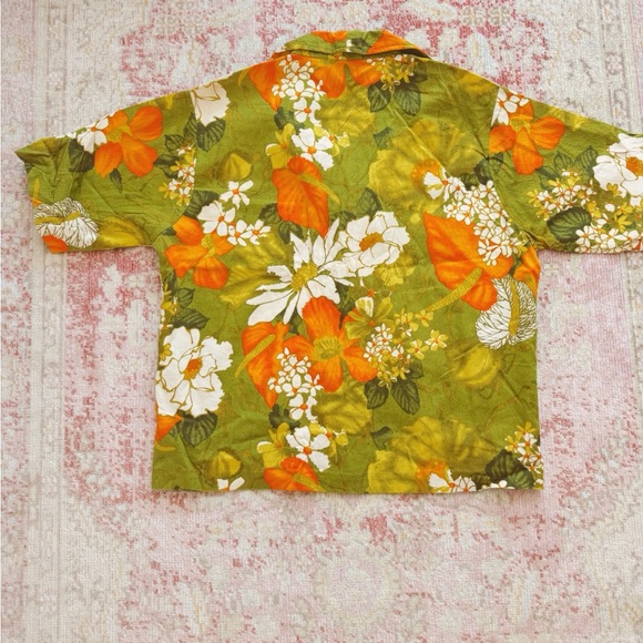 Kamehameha, Men’s Vintage 1970s Floral Hawaiian Shirt - Picture 2 of 4